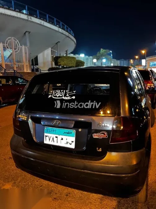 هيونداي جيتز 2007 أسود مستعملة للبيع - 6