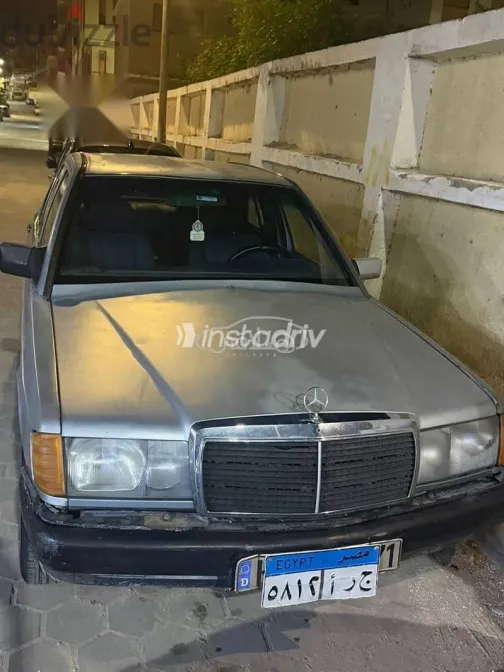 مرسيدس 190 1990 رمادي مستعملة للبيع - 1