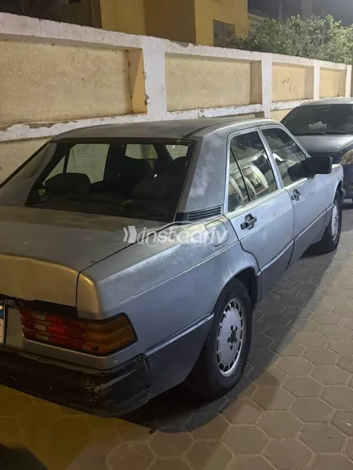 مرسيدس 190 1990 رمادي مستعملة للبيع - 3