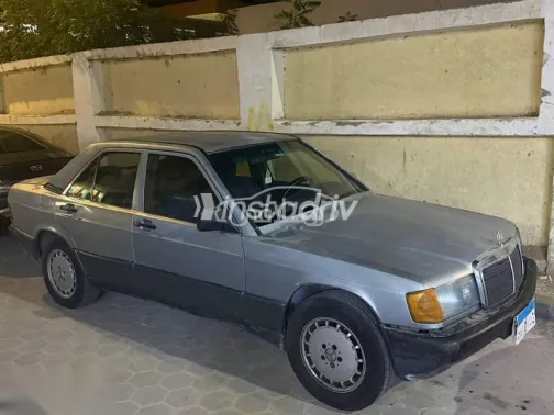 مرسيدس 190 1990 رمادي مستعملة للبيع - 4