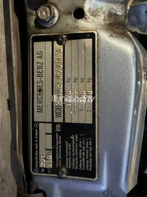 مرسيدس 190 1990 رمادي مستعملة للبيع - 7
