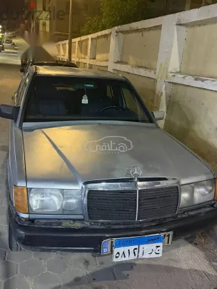 مرسيدس 190 1990 رمادي مستعملة للبيع