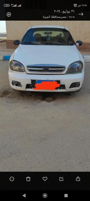 شيفروليه لانوس 2010 أبيض مستعملة للبيع