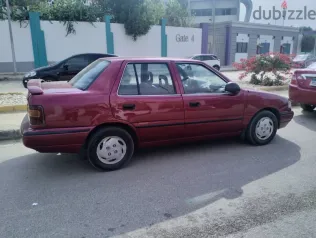 هيونداي اكسيل 1995 أحمر مستعملة للبيع