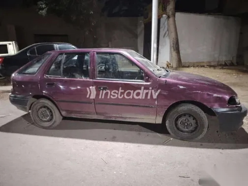 هيونداي اكسيل 1997 أسود مستعملة للبيع - 2