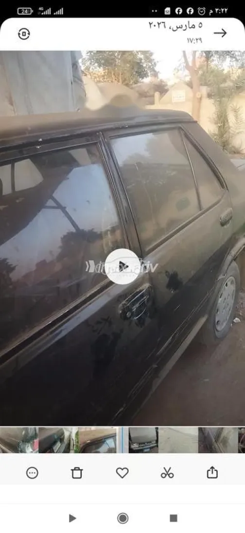 فيات شاهين 1999 أسود مستعملة للبيع - 3