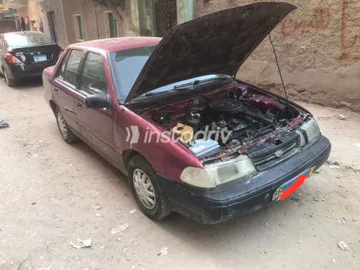 هيونداي اكسيل 1996 أبيض مستعملة للبيع - 4