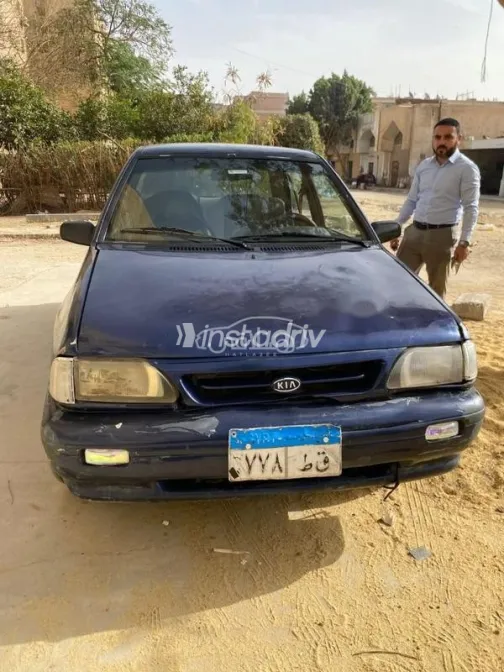 كيا برايد 2000 أزرق غامق مستعملة للبيع - 5