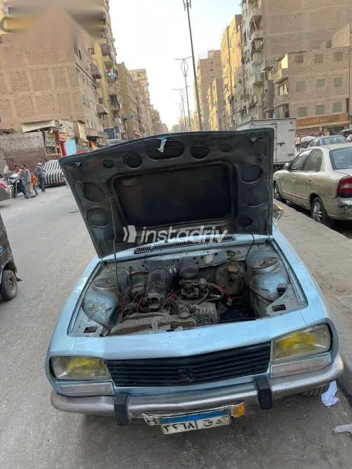 بيجو 504 1990 أزرق غامق مستعملة للبيع - 4