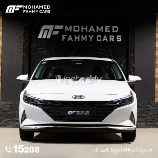 هيونداي إلنترا 2021 أبيض مستعملة للبيع - 1