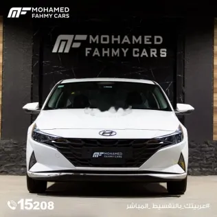 هيونداي إلنترا 2021 أبيض مستعملة للبيع