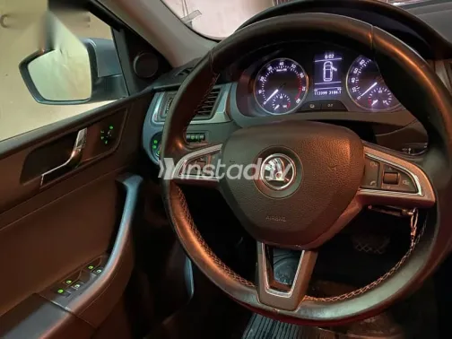 سكودا رابيد 2015 فضي مستعملة للبيع - 9