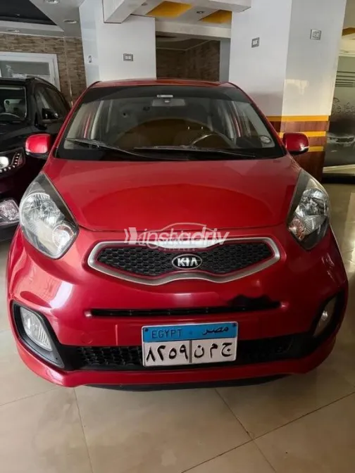 كيا بيكانتو 2015 أحمر مستعملة للبيع - 1
