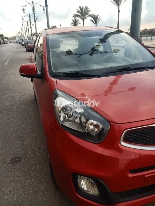 كيا بيكانتو 2015 أحمر مستعملة للبيع - 5