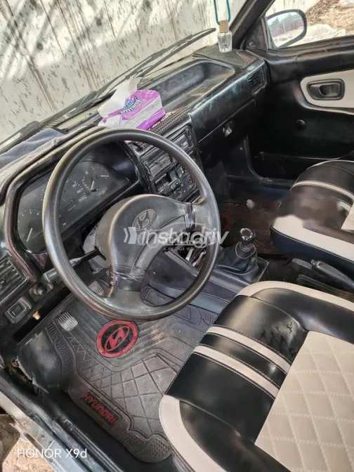 هيونداي اكسيل 1993 فضي مستعملة للبيع - 7