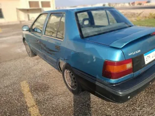 هيونداي اكسيل 1998 أزرق مستعملة للبيع