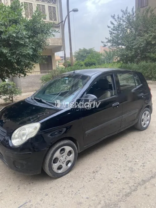 كيا بيكانتو 2008 أسود مستعملة للبيع - 2