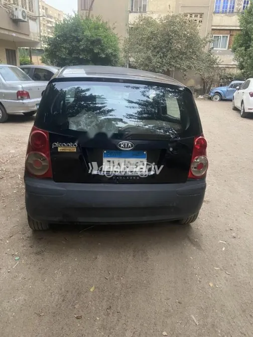 كيا بيكانتو 2008 أسود مستعملة للبيع - 3