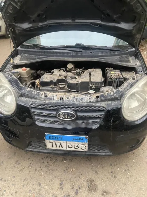 كيا بيكانتو 2008 أسود مستعملة للبيع - 9