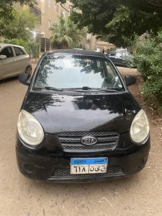 كيا بيكانتو 2008 أسود مستعملة للبيع