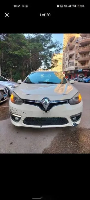 رينو فلوانس 2017 أبيض مستعملة للبيع