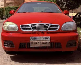 دايو لانوس 2 2000 أحمر مستعملة للبيع