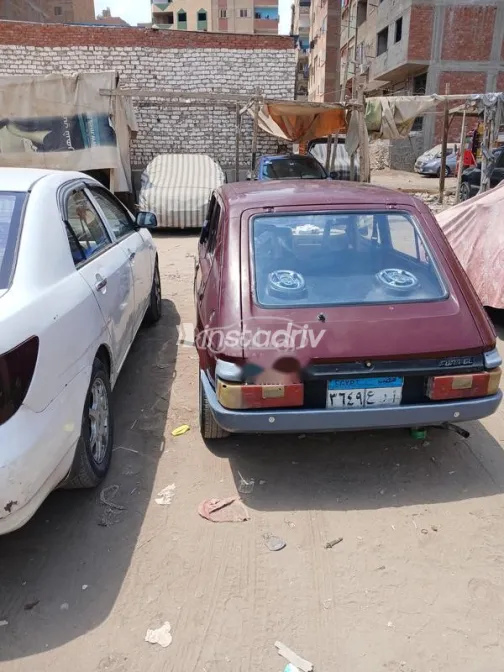 فيات 127 1986 أحمر مستعملة للبيع - 3