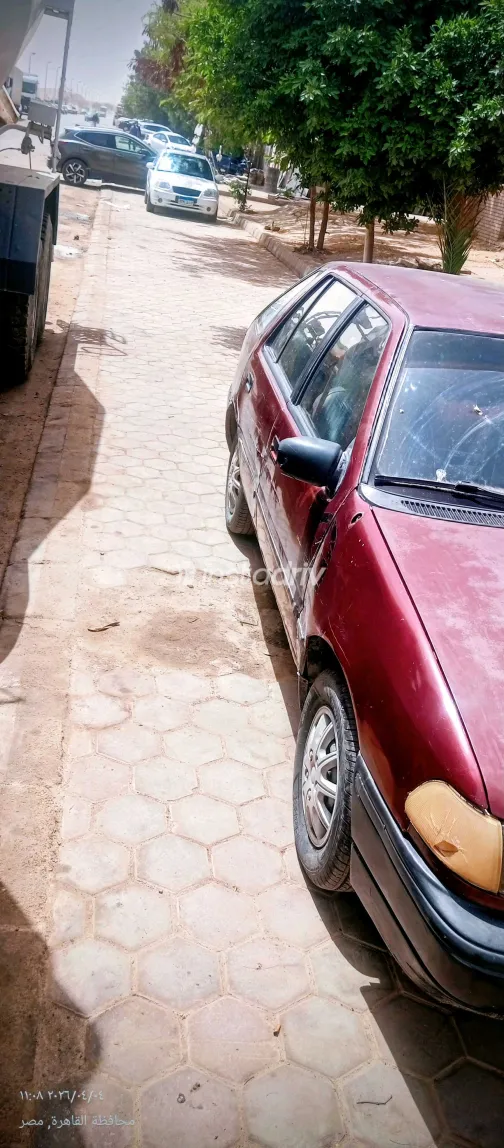 هيونداي اكسيل 1994 أبيض مستعملة للبيع - 1