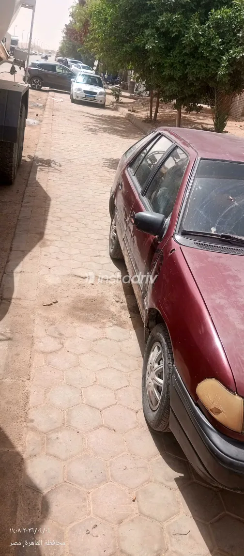 هيونداي اكسيل 1994 أبيض مستعملة للبيع - 4