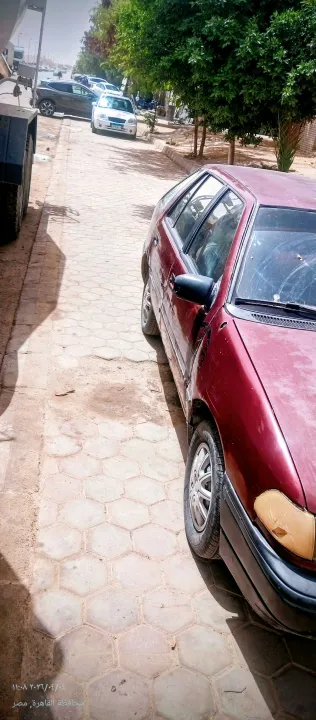 هيونداي اكسيل 1994 أبيض مستعملة للبيع