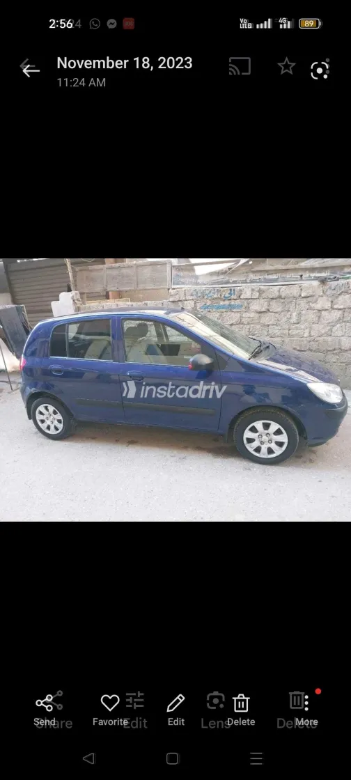 هيونداي جيتز 2008 أبيض مستعملة للبيع - 4