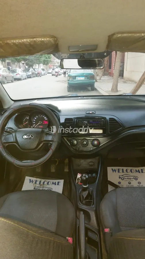 كيا بيكانتو 2013 أبيض مستعملة للبيع - 3