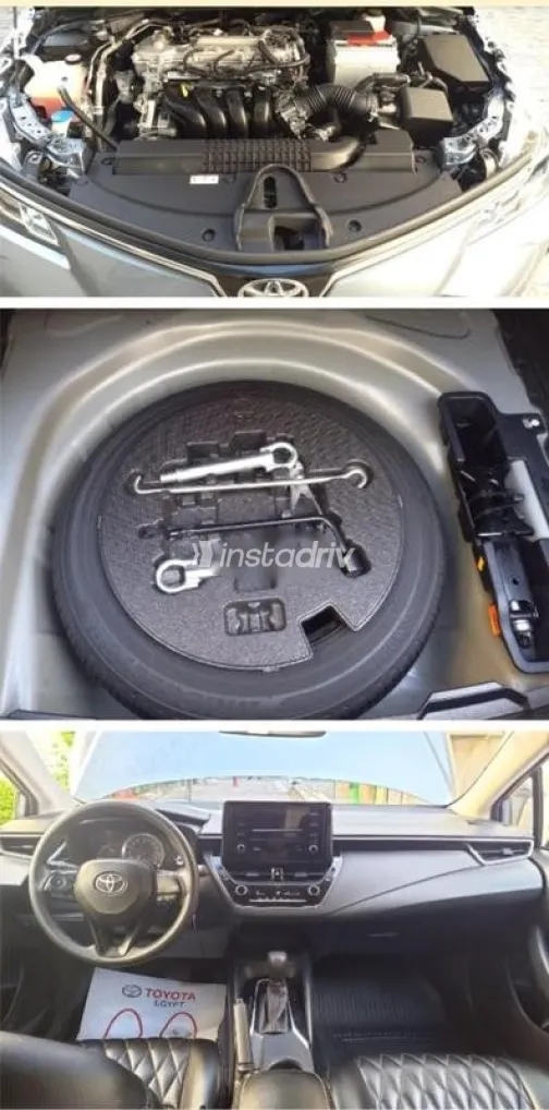 تويوتا كورولا 2019 أبيض مستعملة للبيع - 3