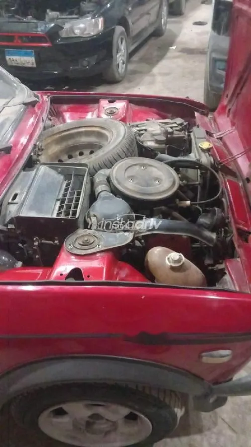 فيات 128 1990 أحمر مستعملة للبيع - 5