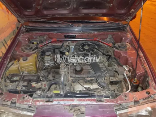 هيونداي اكسيل 1994 أحمر غامق مستعملة للبيع - 6