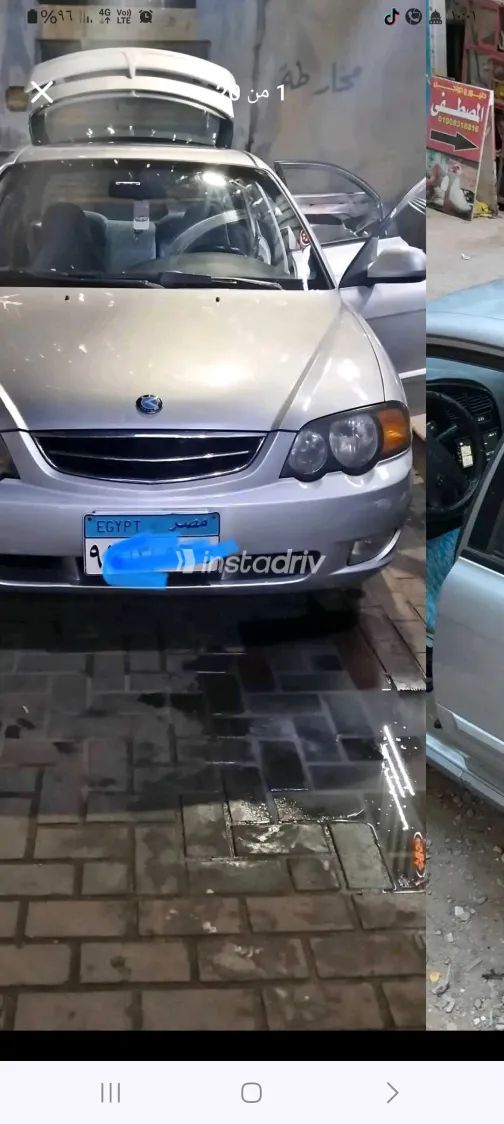 كيا سبكترا 2001 أبيض مستعملة للبيع - 1