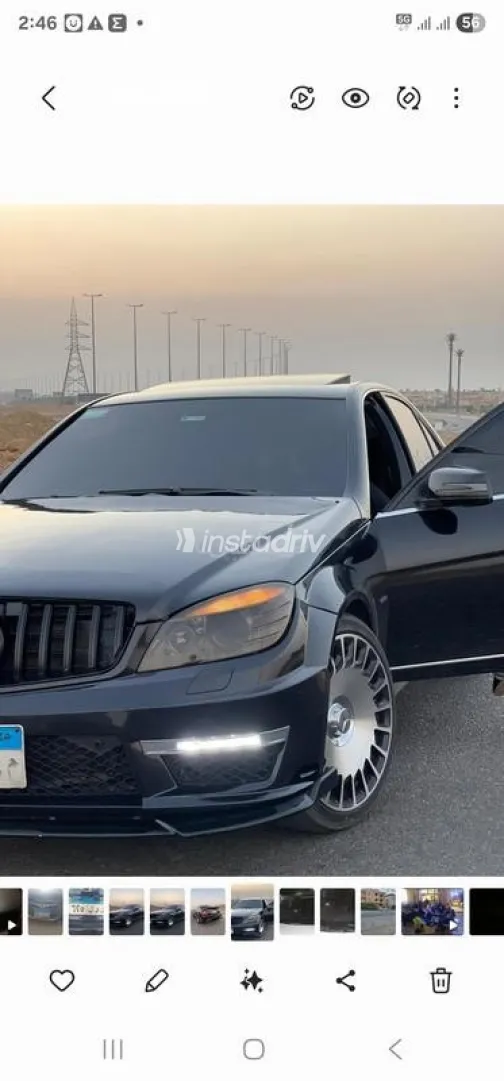 مرسيدس 180 2010 أسود مستعملة للبيع - 2