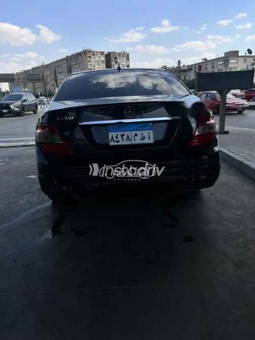 مرسيدس C 200 2008 أسود مستعملة للبيع - 3