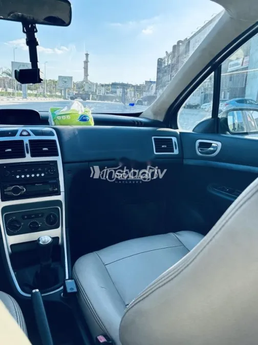 بيجو 307 2007 رمادي غامق مستعملة للبيع - 6