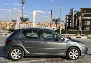 بيجو 307 2007 رمادي غامق مستعملة للبيع