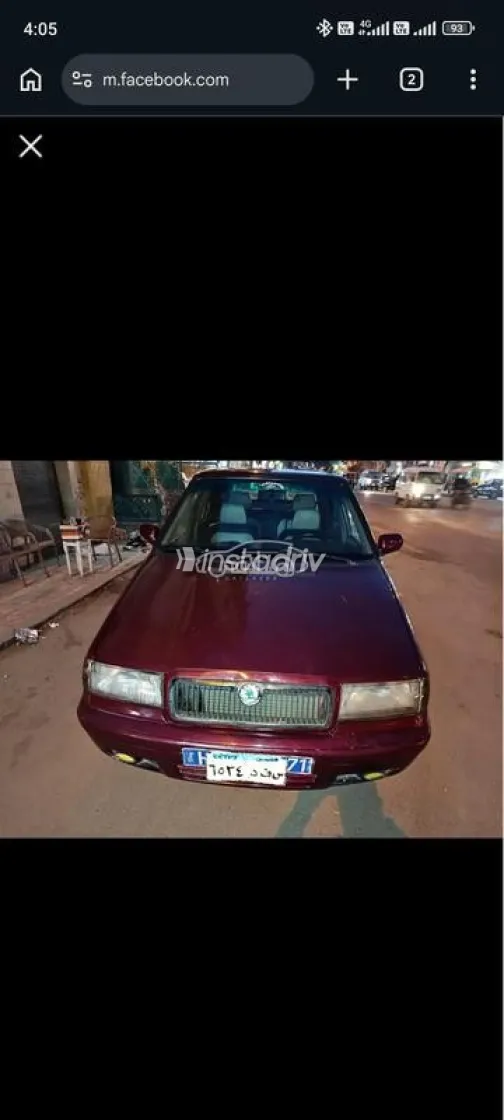 سكودا فيليشيا كومبي 2000 أحمر غامق مستعملة للبيع - 6