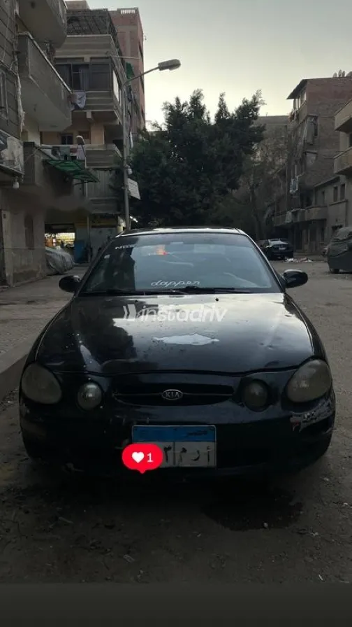 كيا شوما 1998 أسود مستعملة للبيع - 2