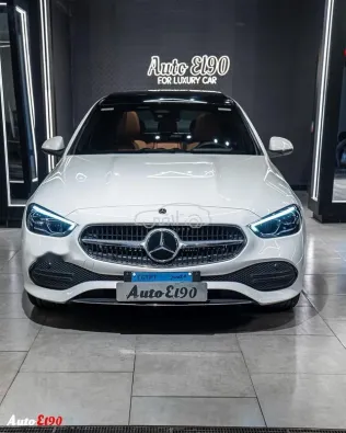 مرسيدس C 180 2023 أبيض مستعملة للبيع