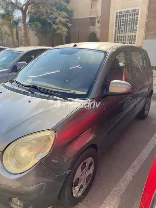 كيا بيكانتو 2010 رمادي مستعملة للبيع - 3