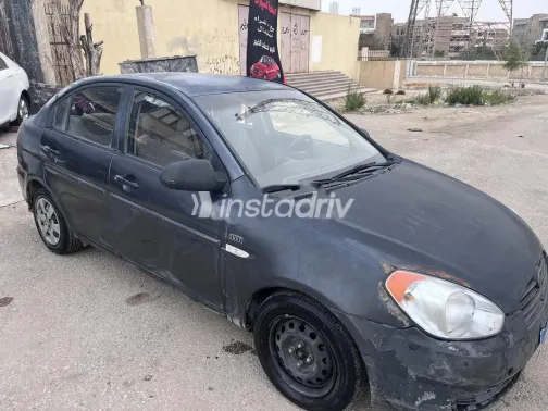 هيونداي اكسنت 2008 رمادي مستعملة للبيع - 2