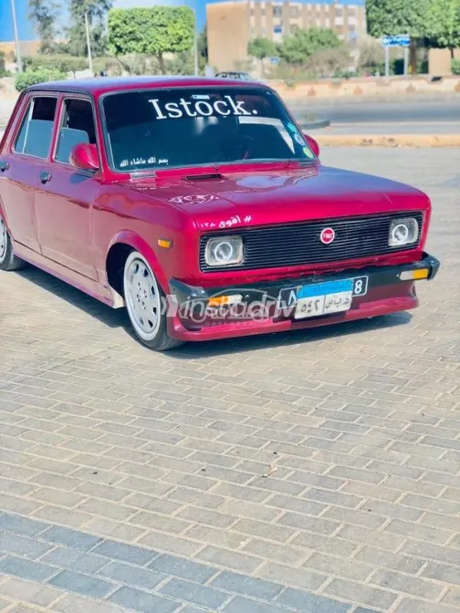 فيات 128 1998 أحمر غامق مستعملة للبيع - 6