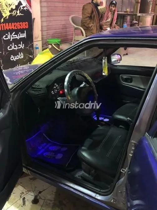 هيونداي اكسيل 1997 بنفسجي مستعملة للبيع - 3