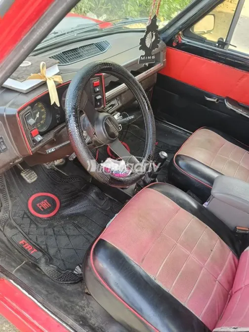 فيات 128 1987 أحمر مستعملة للبيع - 4