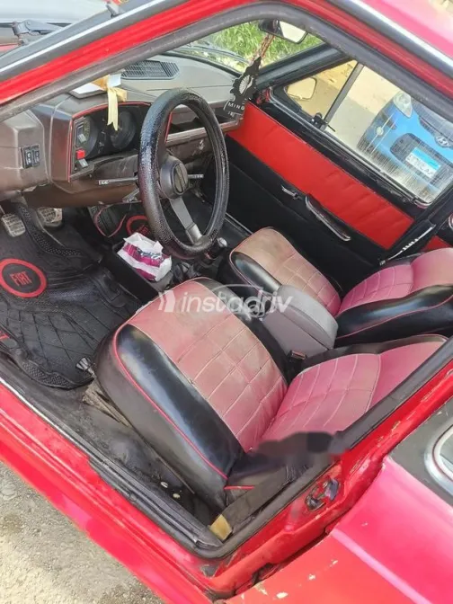 فيات 128 1987 أحمر مستعملة للبيع - 5