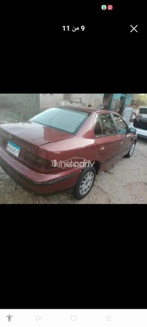 بيجو 307 2007 أحمر غامق مستعملة للبيع - 3